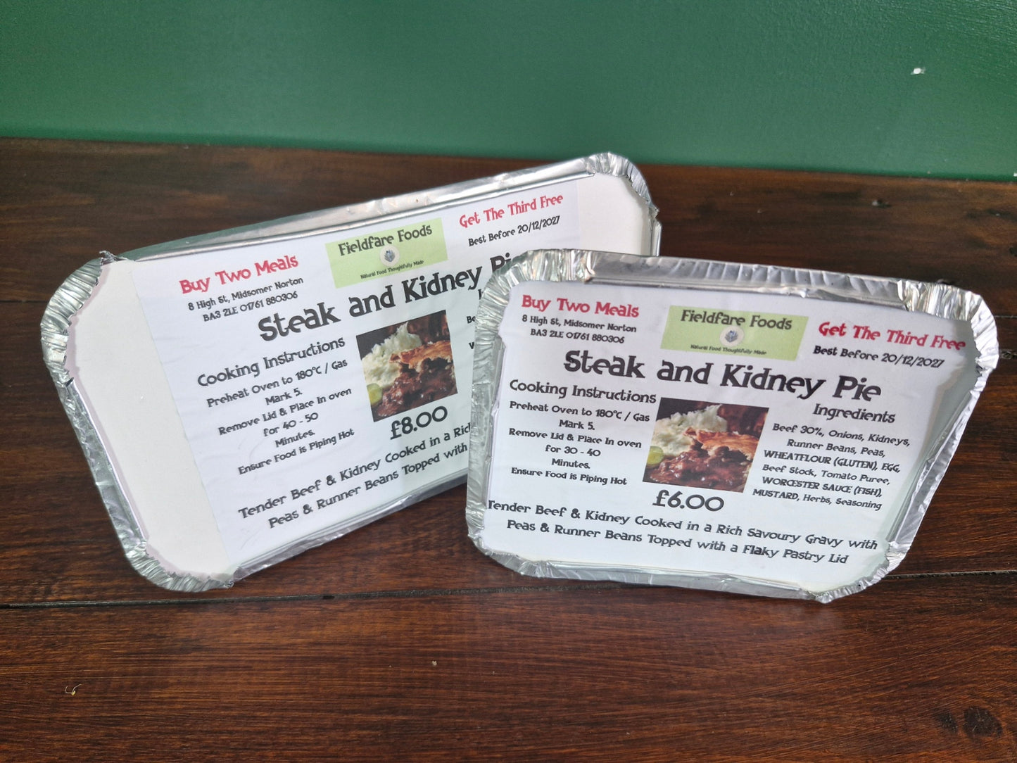 Steak & Kidney Pie (Large)