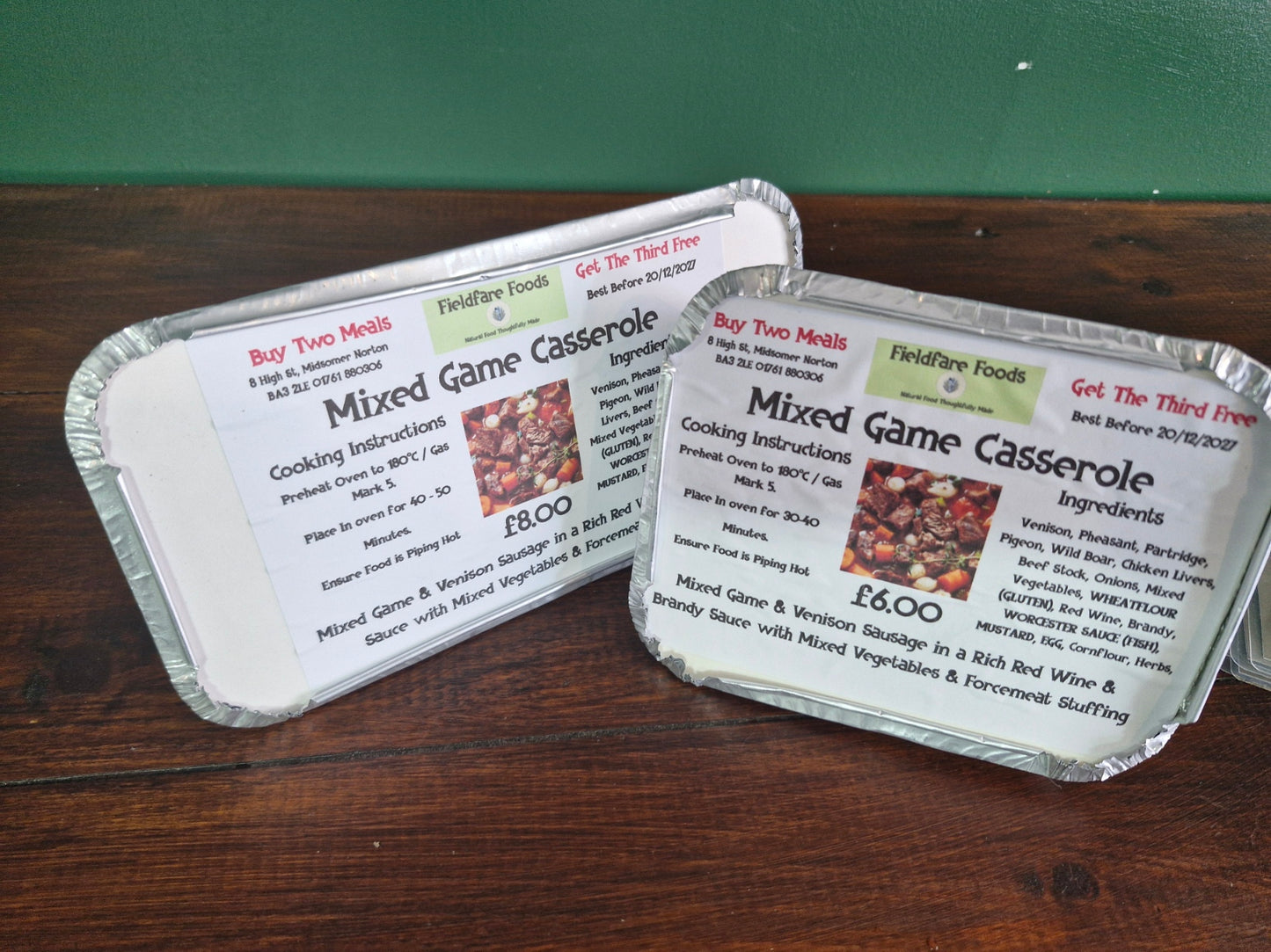 Mixed Game Casserole (Large)