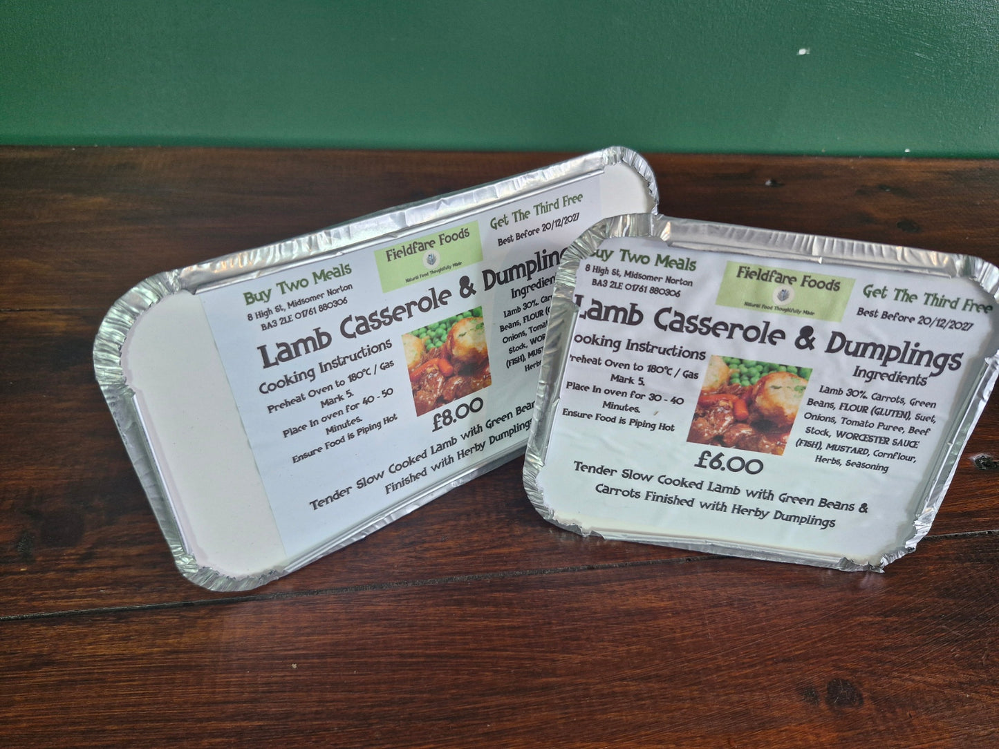 Lamb Casserole With Dumplings (Large)