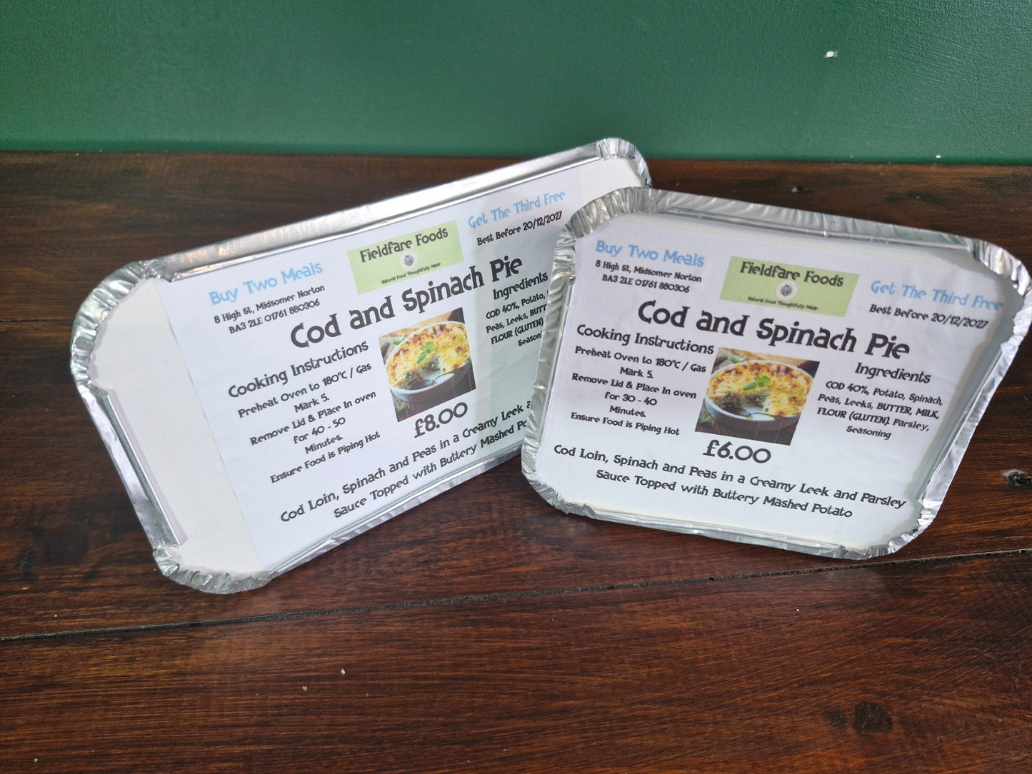 Cod And Spinach Pie (Regular)